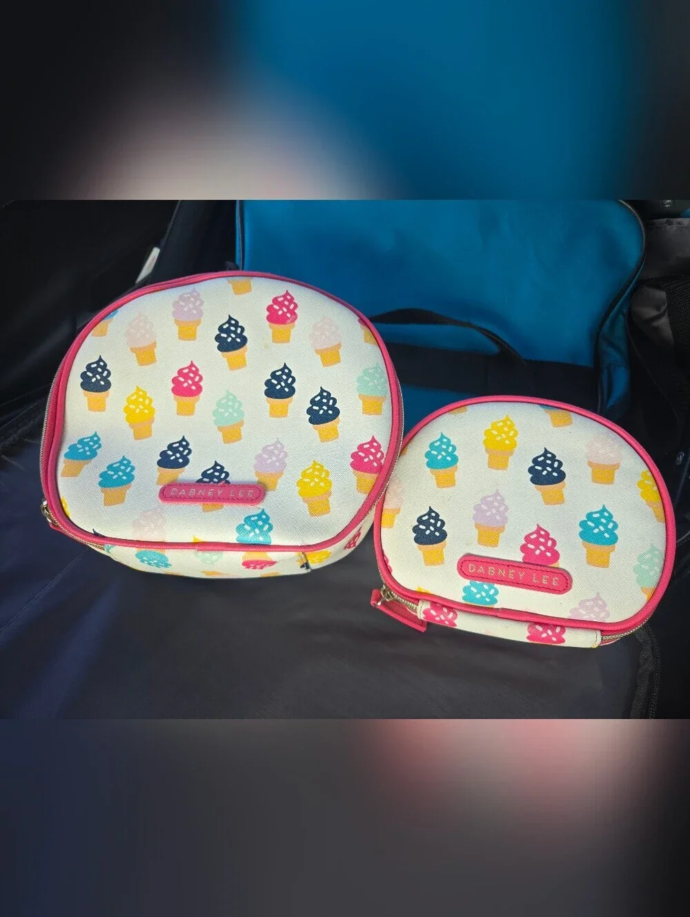 Dabney Lee Set Of Makeup Bags Ice Cream Cones